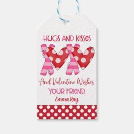 Knuffels en Kusjes XOXO Valentijn Favoriet Label Cadeaulabel