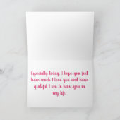 Knuffels en kusjes XOXO Valentijnsdag Feestdagen Kaart (Binnen)