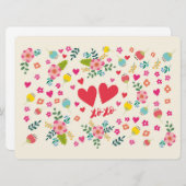 Knuffels en kussen Bloemen en harten (Voorkant / Achterkant)