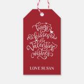 Knuffels en Kussen | Lippen | VALENTIJNSDAG Cadeaulabel (Voorkant)