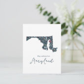 Knuffels en Kussen uit Maryland Feestdagenkaart (Staand voorkant)