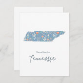 Knuffels en Kussen uit Tennessee Feestdagenkaart (Voorkant / Achterkant)