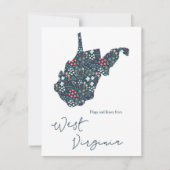 Knuffels en Kussen uit West Virginia Feestdagenkaart (Voorkant)