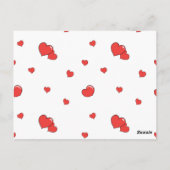 knuffels en kussen Valentijnsdag aangepaste foto Briefkaart (Achterkant)