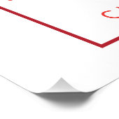 knuffels en kussen Valentijnsdag aangepaste foto Perfect Poster (Hoek)