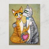 Knuffels en kussen voor lieverd briefkaart (Voorkant)