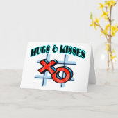 Knuffels en kussen XO Kaart (Gele Bloem)