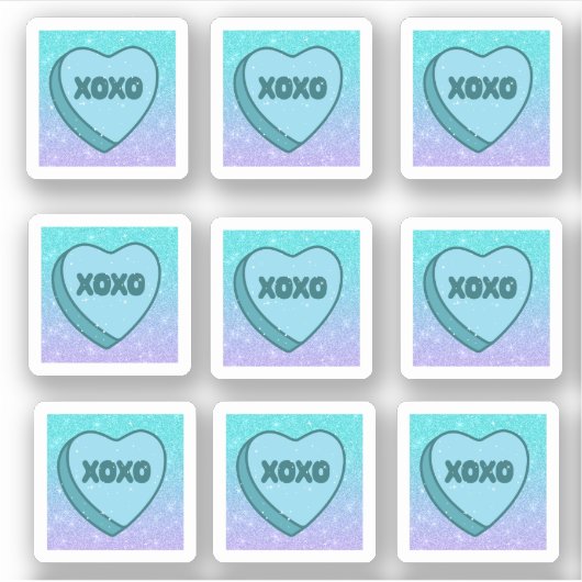 Knuffels en kussen XOXO Classroom Heart Sticker (Voorkant)
