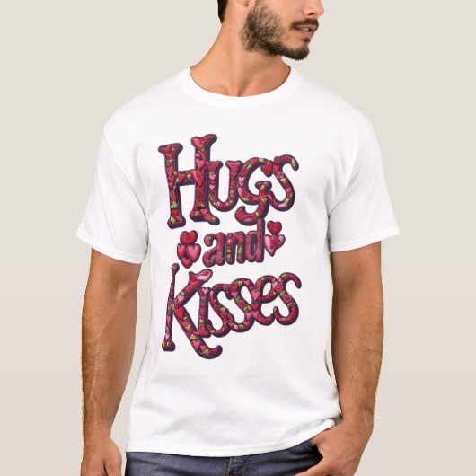 KNUFFELS EN KUSSES T-SHIRT (Voorkant)