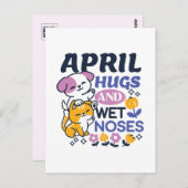 Knuffels en natte neuzen - Schattigee honden- en k Briefkaart (Voorkant / Achterkant)