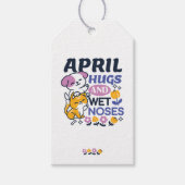 Knuffels en natte neuzen - Schattigee honden- en k Cadeaulabel (Voorkant)