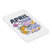 Knuffels en natte neuzen - Schattigee honden- en k Magneet (Rechterzijde)