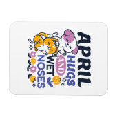 Knuffels en natte neuzen - Schattigee honden- en k Magneet (Horizontaal)