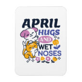 Knuffels en natte neuzen - Schattigee honden- en k Magneet (Verticaal)