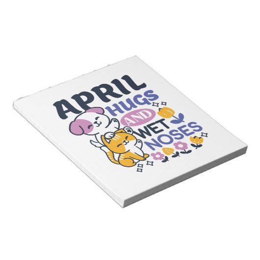 Knuffels en natte neuzen - Schattigee honden- en k Notitieblok (Schuin)