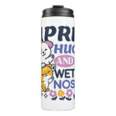 Knuffels en natte neuzen - Schattigee honden- en k Thermosbeker (Voorkant)