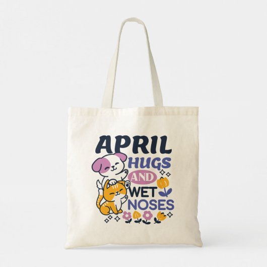 Knuffels en natte neuzen - Schattigee honden- en k Tote Bag (Achterkant)