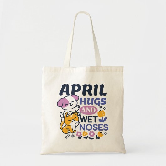 Knuffels en natte neuzen - Schattigee honden- en k Tote Bag (Voorkant)