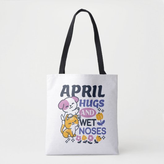 Knuffels en natte neuzen - Schattigee honden- en k Tote Bag (Voorkant)