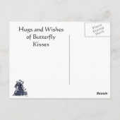 Knuffels en wensen van Butterfly Kisses Briefkaart (Achterkant)
