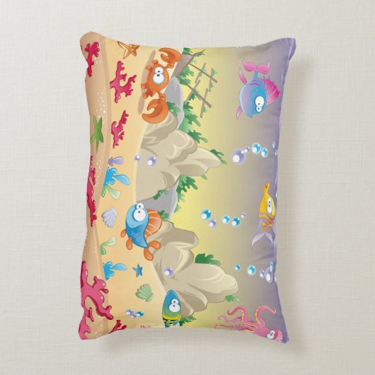 Knuffels in de vorm van zeeleven decoratief kussen (Achterkant (Verticaal))