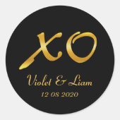 Knuffels & Kisses Bruiloft Sticker (Voorkant)