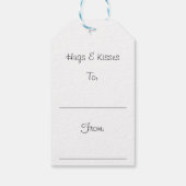 Knuffels Kisses Schattige Wasbeer Blowing Kisses K Cadeaulabel (Achterkant)