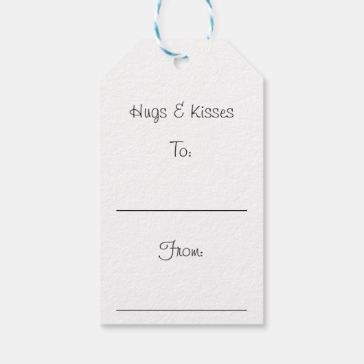 Knuffels Kisses Schattige Wasbeer Blowing Kisses K Cadeaulabel (Achterkant)