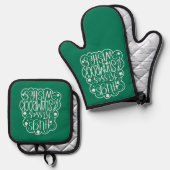 Knuffels, Kisses & Shamrock Wensen St. Patrick's D Ovenwant & Pannenlap Set (Voorkant / Achterkant)