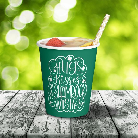 Knuffels, Kisses & Shamrock Wensen St. Patrick's D Papieren Bekers
