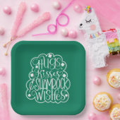 Knuffels, Kisses & Shamrock Wensen St. Patrick's D Papieren Bordje (Feest)