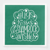 Knuffels, Kisses & Shamrock Wensen St. Patrick's D Servet (Voorkant)