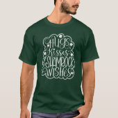 Knuffels, Kisses & Shamrock Wensen St. Patrick's D T-shirt (Voorkant)