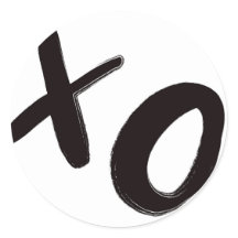 Knuffels & Kisses XO Ronde Stickers