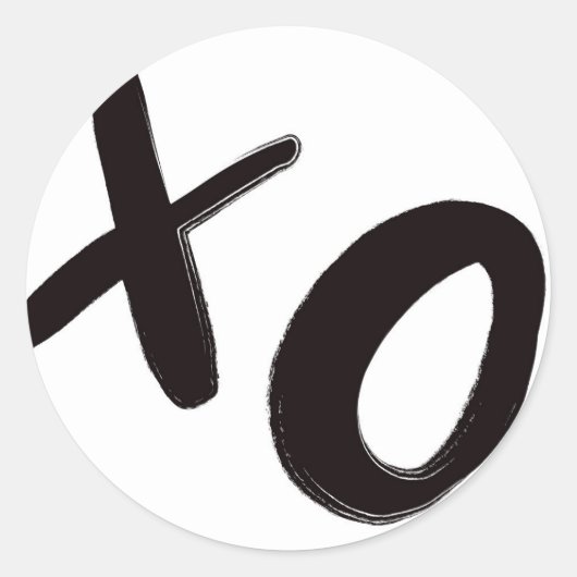 Knuffels & Kisses XO Ronde Stickers (Voorkant)