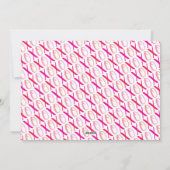 Knuffels & Kisses (XOXO) Moderne Valentijnsdag Feestdagenkaart (Achterkant)