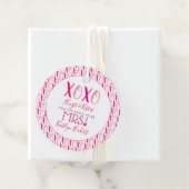 Knuffels & Kisses (XOXO) Valentijnsdag Vrijgezelle Bedankjes Labels (In situ)