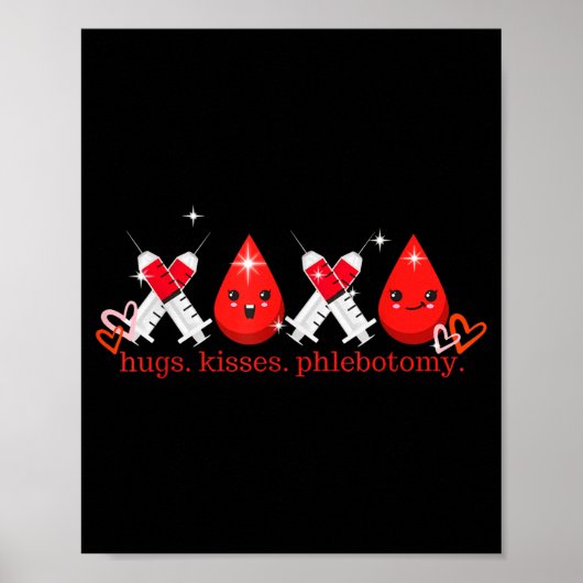 Knuffels Kus Bloedafname Valentijnsdag Bloedafname Poster (Voorkant)