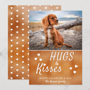 Knuffels & Kusjes Hart Valentijnsdag Foto Feestdagenkaart