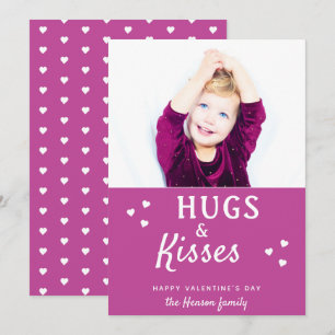 Knuffels & Kusjes Hart Valentijnsdag Fotokaart Feestdagenkaart
