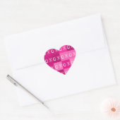 ╳◯╳◯ Knuffels & Kusjes! Hartvormige Stickers (Envelop)