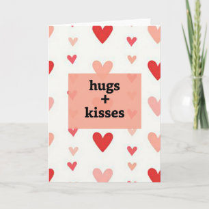 Knuffels Kusjes Liefde Kaart