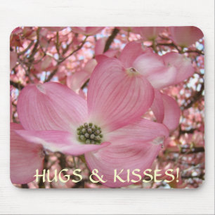 KNUFFELS & KUSJES! Muismat Roze Dogwood Bloem Cade