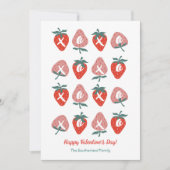 Knuffels & Kusjes Rode Aardbei Valentijnsdag Kaart (Voorkant)