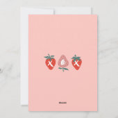 Knuffels & Kusjes Rode Aardbei Valentijnsdag Kaart (Achterkant)