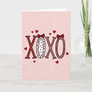 Knuffels Kusjes Romantische Xoxo Valentijnskaart Kaart