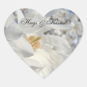 Knuffels & Kusjes! stickers Witte Magnolia Bloemen