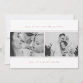 Knuffels, kusjes, vakantiewensen rood aankondiging (Voorkant)