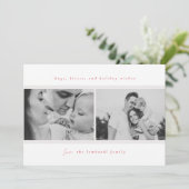 Knuffels, kusjes, vakantiewensen rood aankondiging (Staand voorkant)