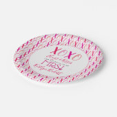 Knuffels & Kusjes (XOXO) Valentijn Bridal Shower Papieren Bordje (Gekanteld)